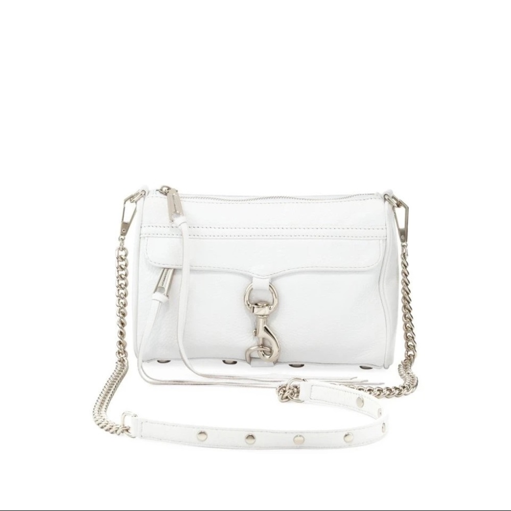 REBECCA MINKOFF Mini M.A.C. Handbag Optic White